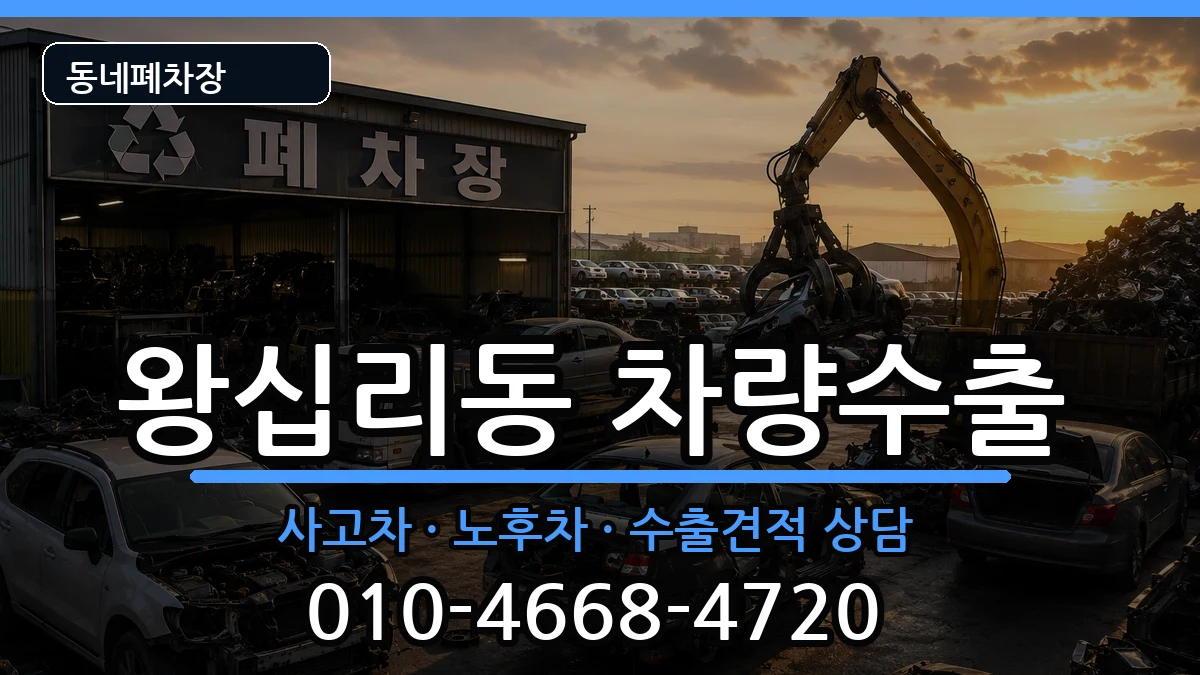 서울특별시성동구왕십리동 차량수출 차량 처리 안내 이미지 2