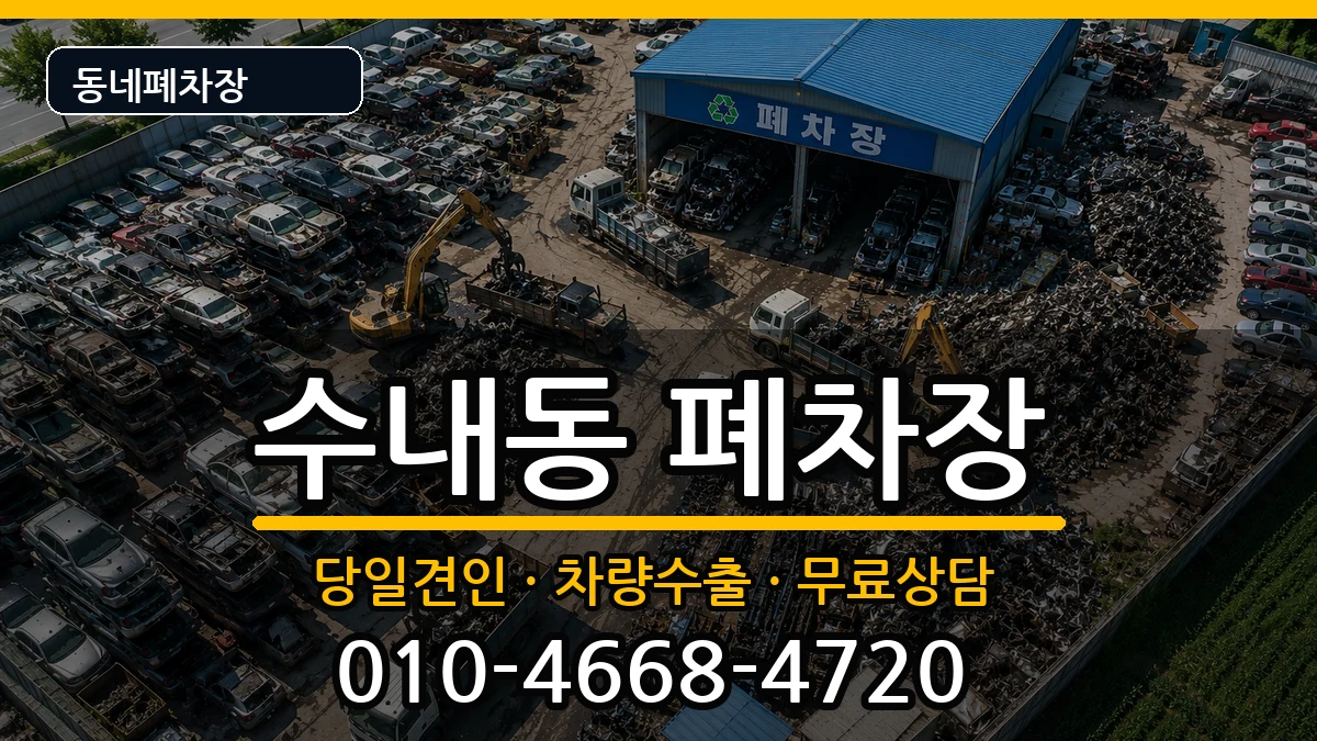 경기도성남시분당구수내동  폐차 질문형
