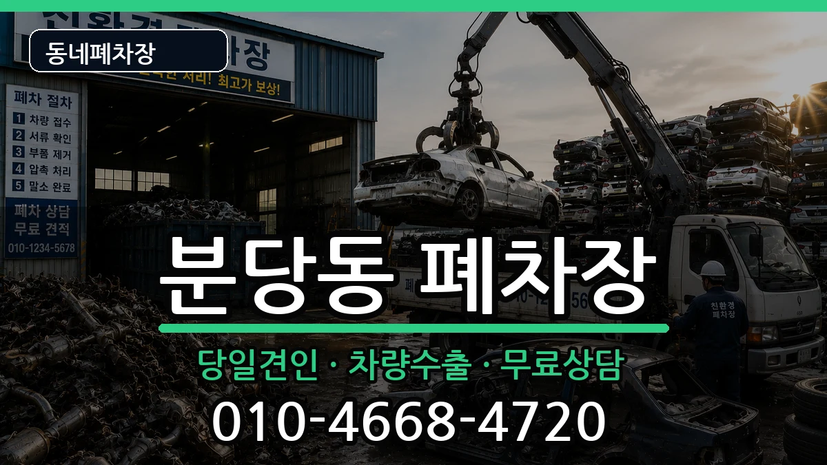 경기도성남시분당구분당동  폐차 지역형