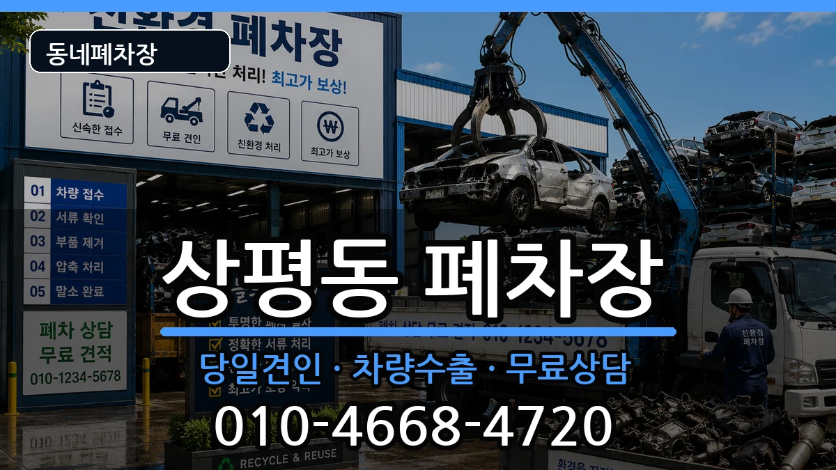 경상남도진주시상평동 폐차 경상남도진주시상평동 폐차 차량 처리 안내 이미지 1