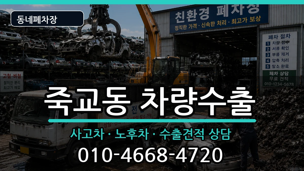 전라남도목포시죽교동 차량수출 차량 처리 안내 이미지 1