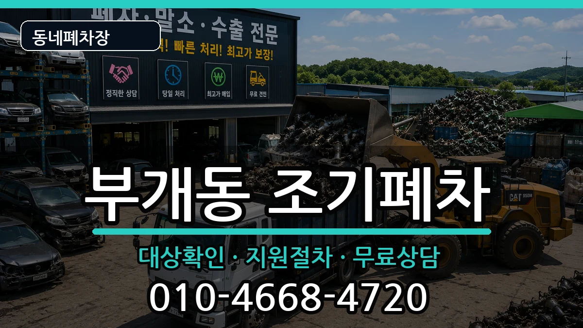 인천광역시부평구부개동  조기폐차 절차형