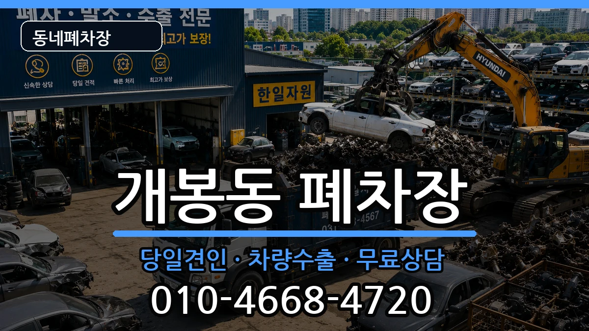 서울특별시구로구개봉동 폐차 서울특별시구로구개봉동 폐차 차량 처리 안내 이미지 3