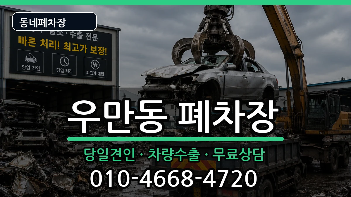경기도수원시팔달구우만동  폐차 사례형