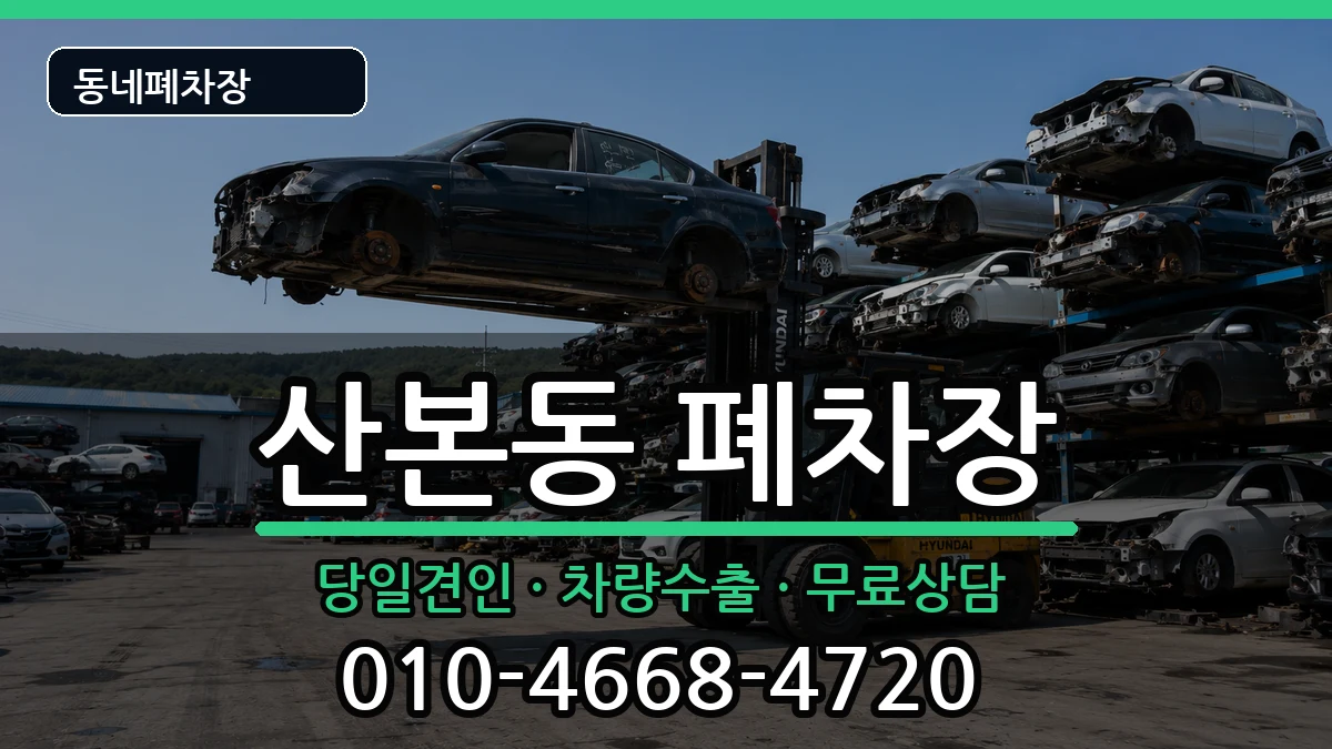 경기도군포시산본동  폐차 서류형