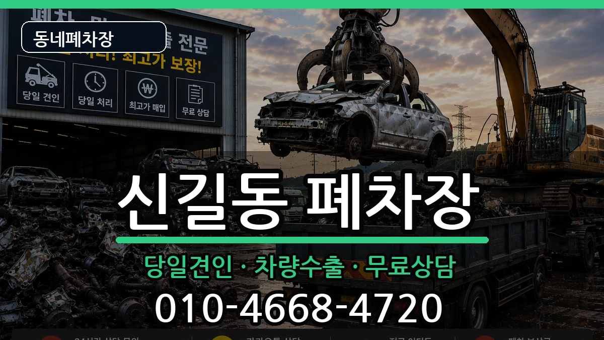 서울특별시영등포구신길동 폐차 서울특별시영등포구신길동 폐차 차량 처리 안내 이미지 1