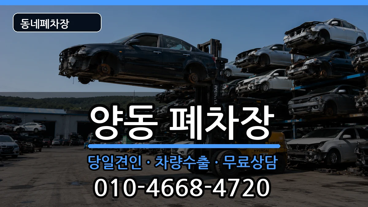 광주광역시서구양동  폐차 서류형