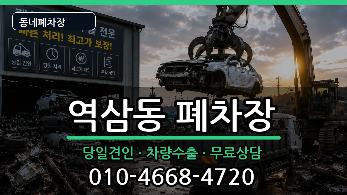 서울특별시강남구역삼동  폐차 사례형