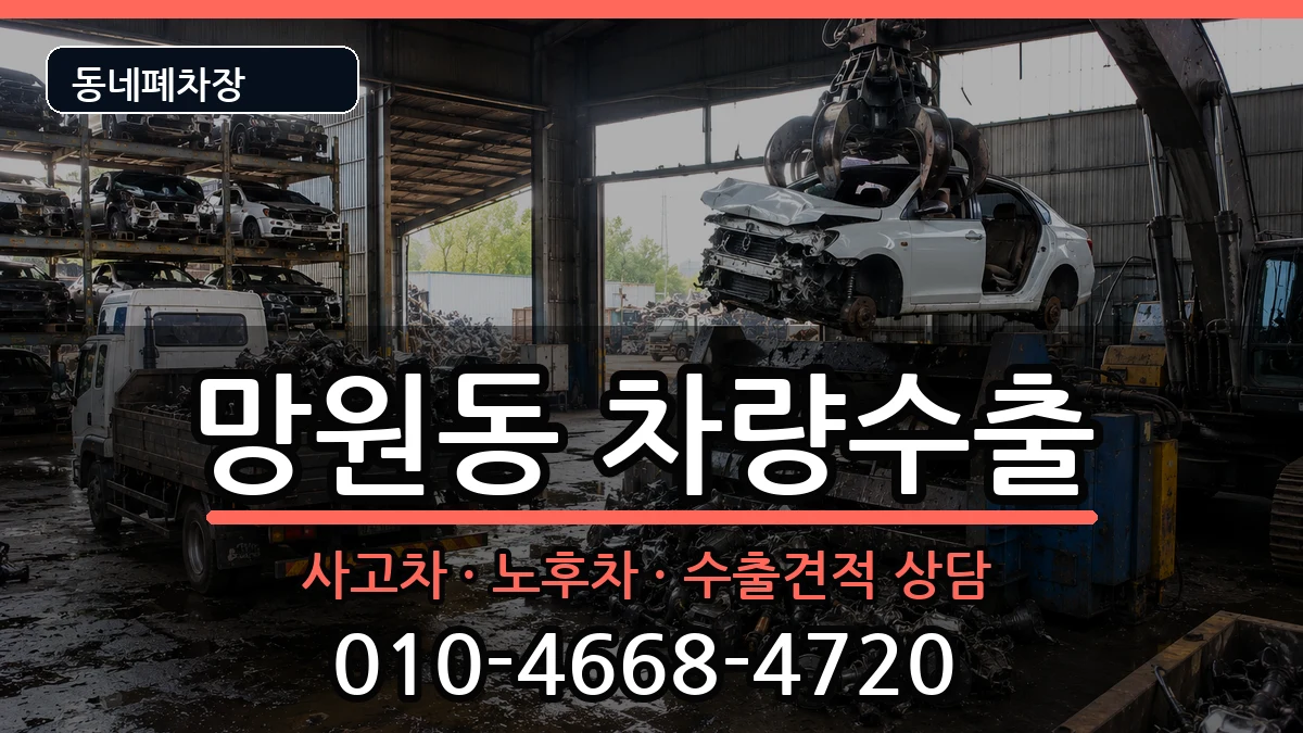 서울특별시마포구망원동 차량수출 차량 처리 안내 이미지 3
