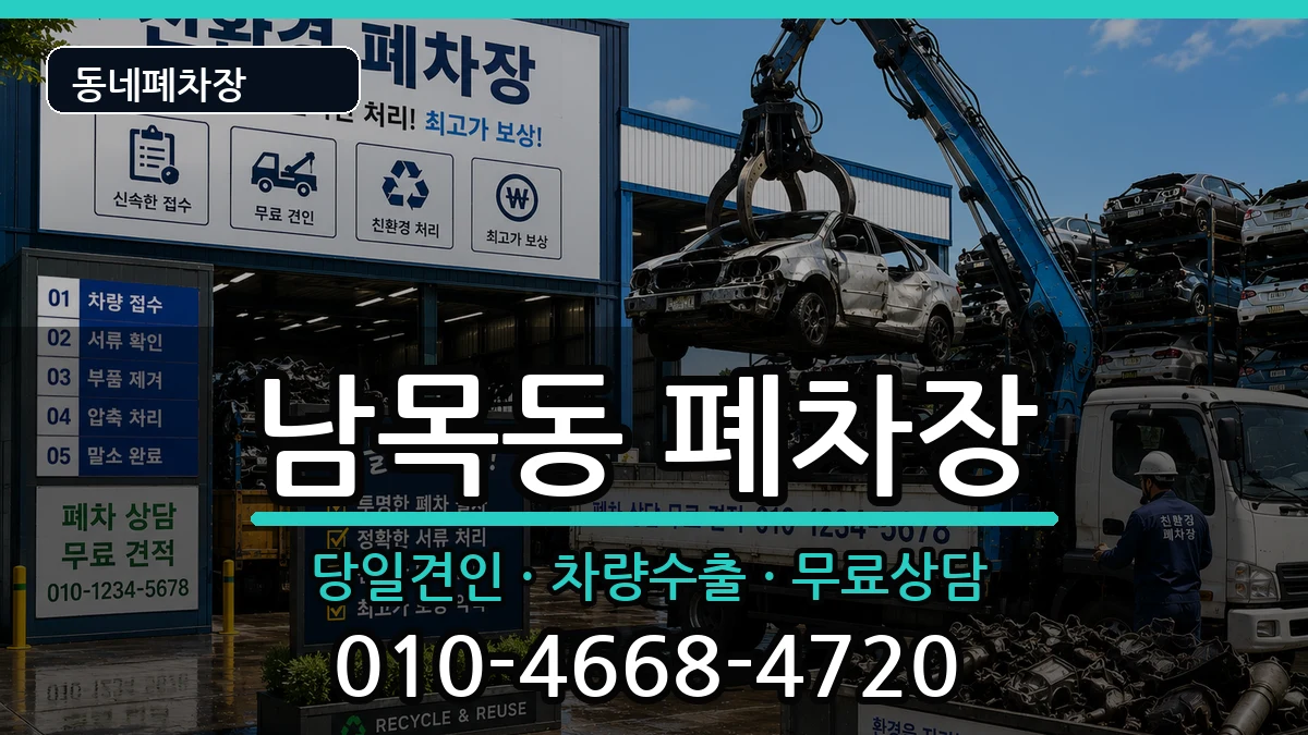 울산광역시동구남목동 폐차 울산광역시동구남목동 폐차 차량 처리 안내 이미지 1