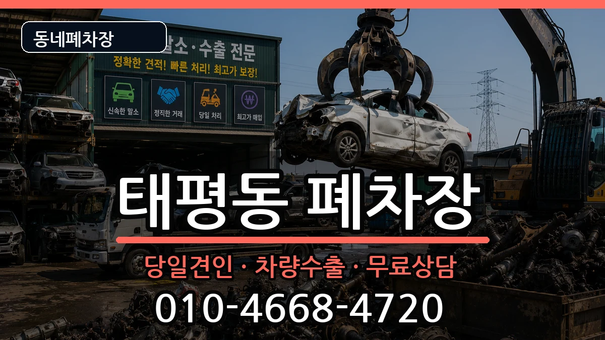 경기도성남시수정구태평동  폐차 사례형