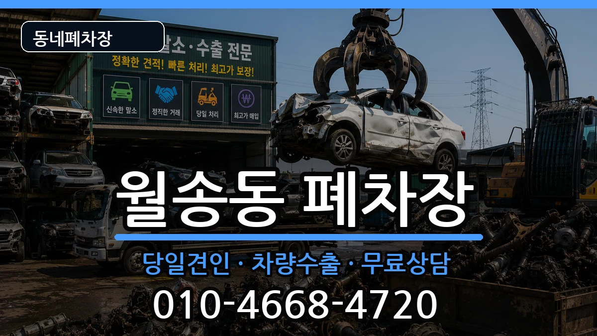충청남도공주시월송동  폐차 사례형