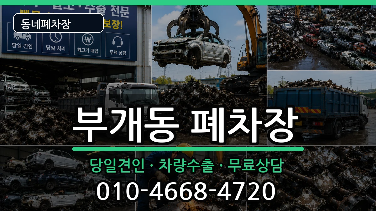 인천광역시부평구부개동 폐차 인천광역시부평구부개동 폐차 차량 처리 안내 이미지 2