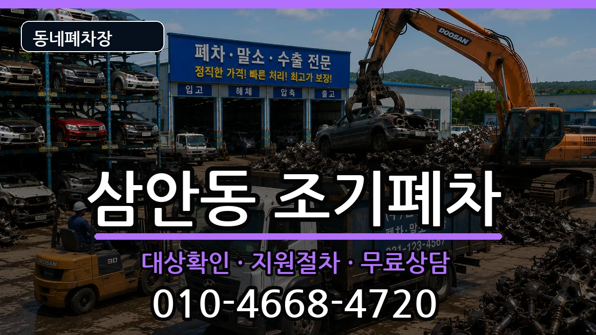 경상남도김해시삼안동 조기폐차 차량 처리 안내 이미지 2