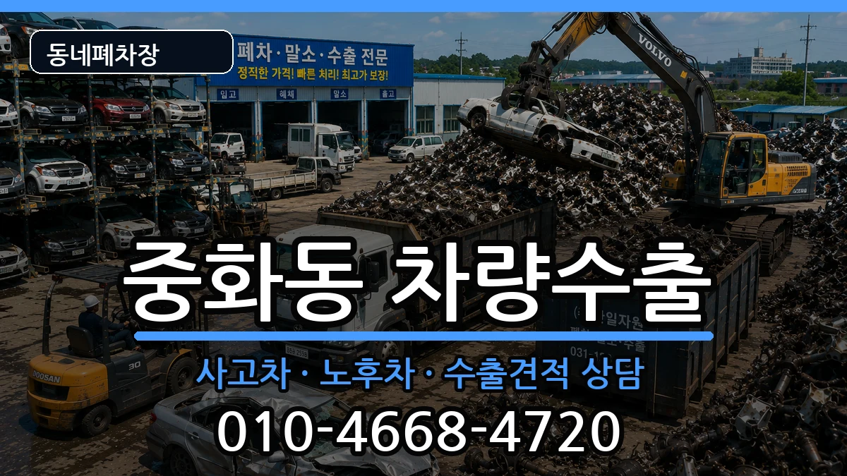 서울특별시중랑구중화동 차량수출 차량 처리 안내 이미지 2