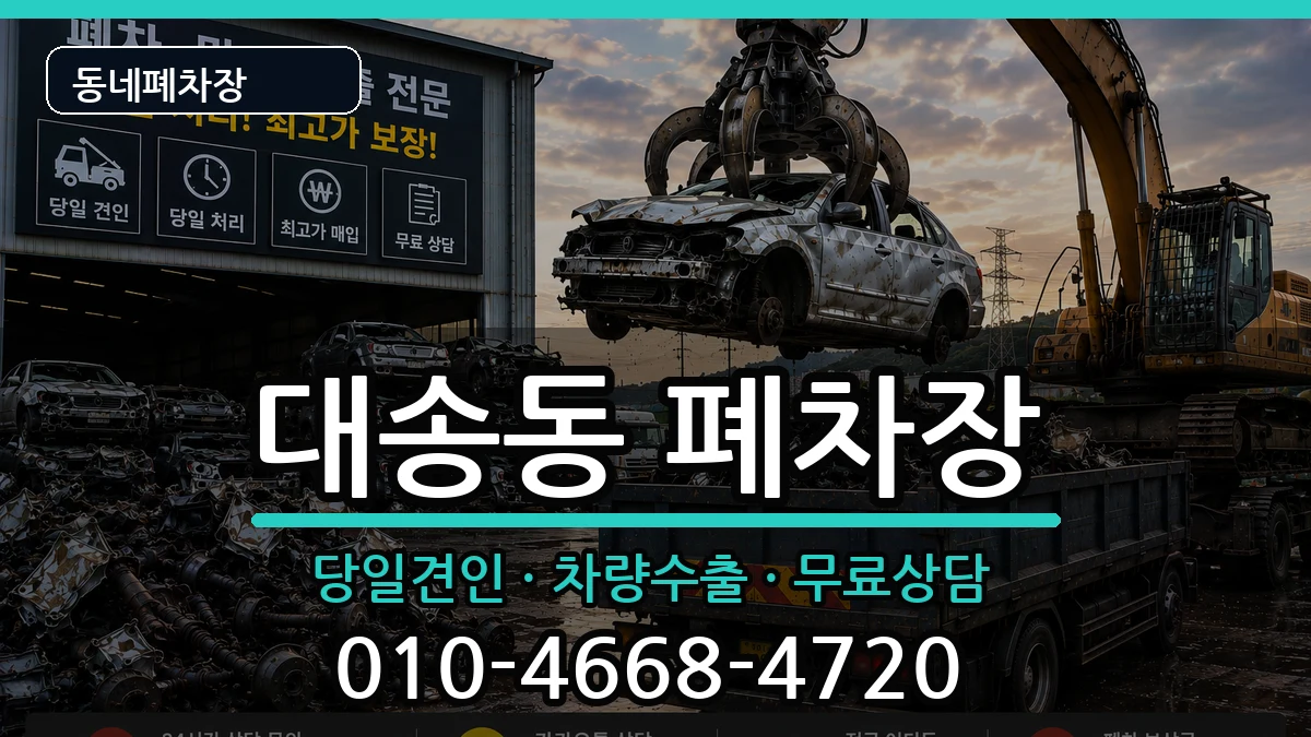 울산광역시동구대송동 폐차 울산광역시동구대송동 폐차 차량 처리 안내 이미지 3
