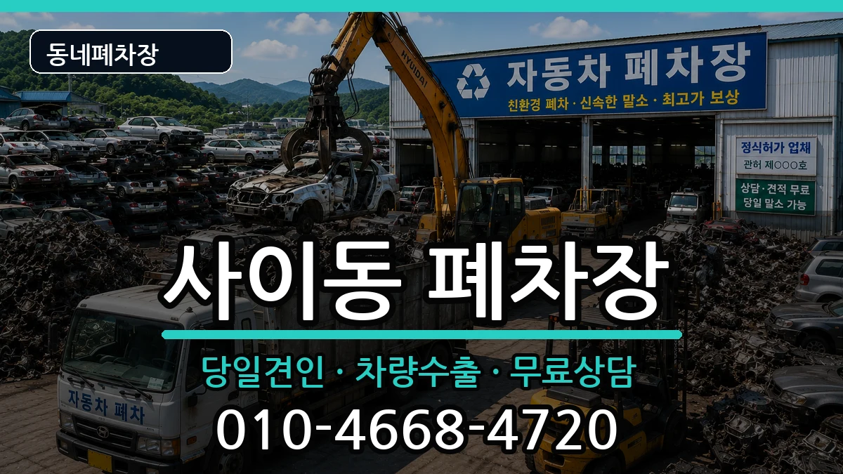 경기도안산시상록구사이동 폐차 경기도안산시상록구사이동 폐차 차량 처리 안내 이미지 2