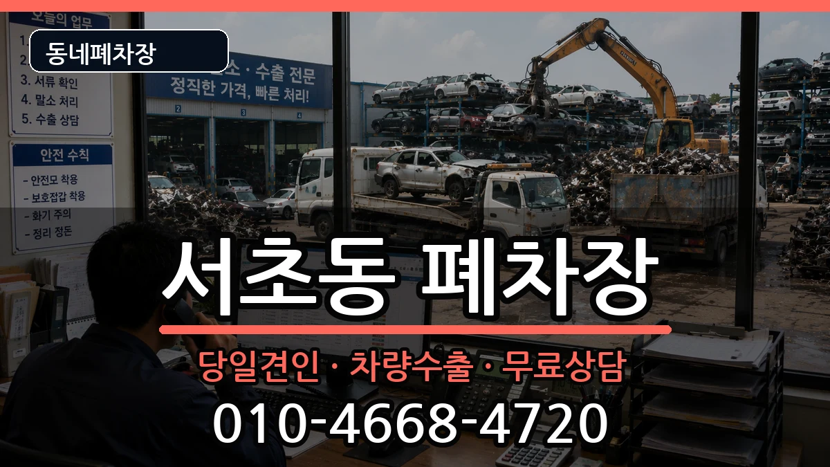 서울특별시서초구서초동 폐차 차량 처리 안내 이미지 2