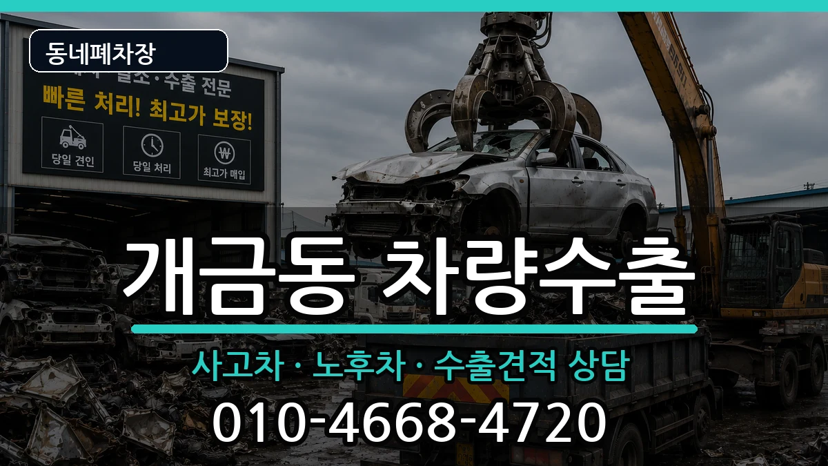 부산광역시부산진구개금동  차량수출 사례형
