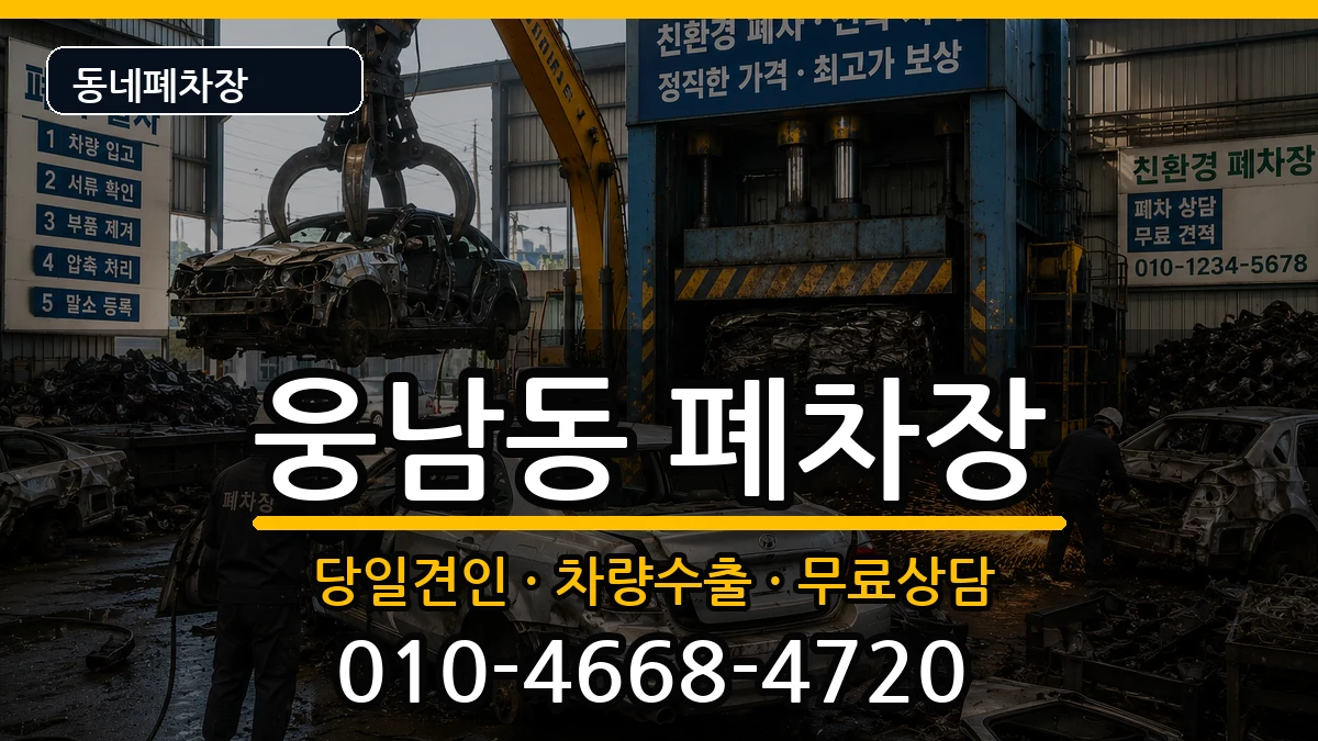 경상남도창원시성산구웅남동 폐차 경상남도창원시성산구웅남동 폐차 차량 처리 안내 이미지 3