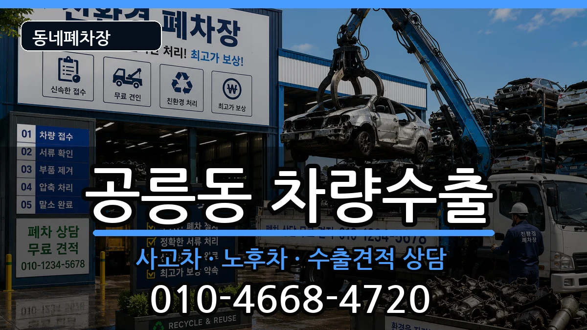 서울특별시노원구공릉동 차량수출 차량 처리 안내 이미지 3