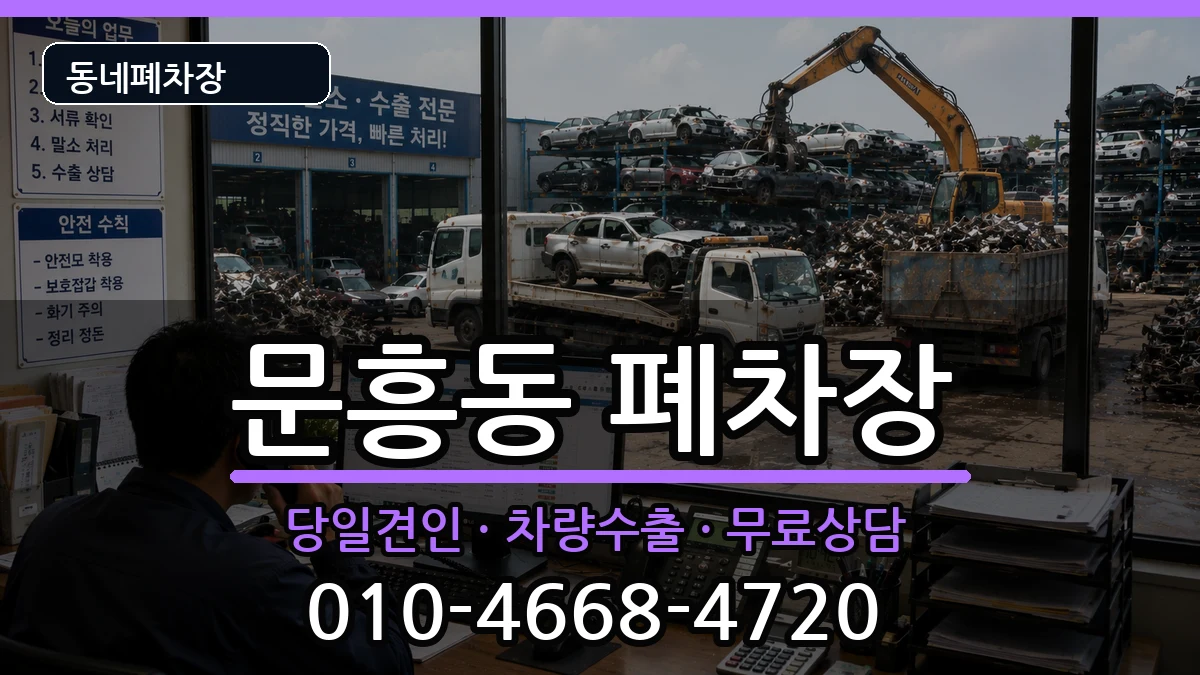 광주광역시북구문흥동  폐차 비용형