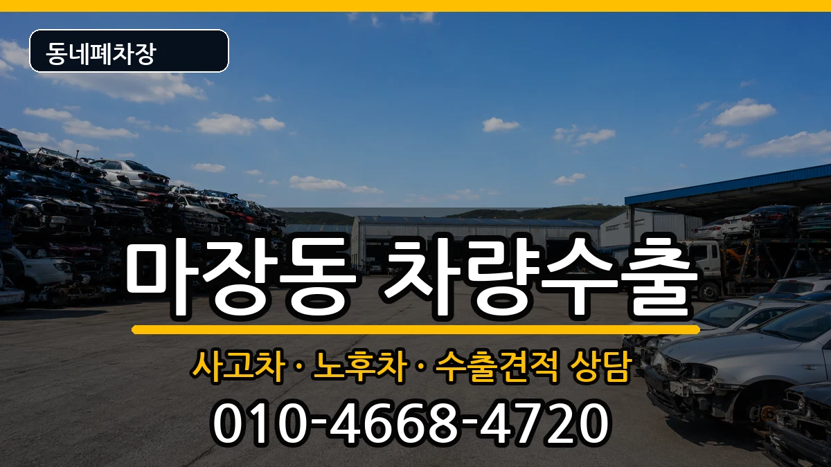 서울특별시성동구마장동  차량수출 주의사항형