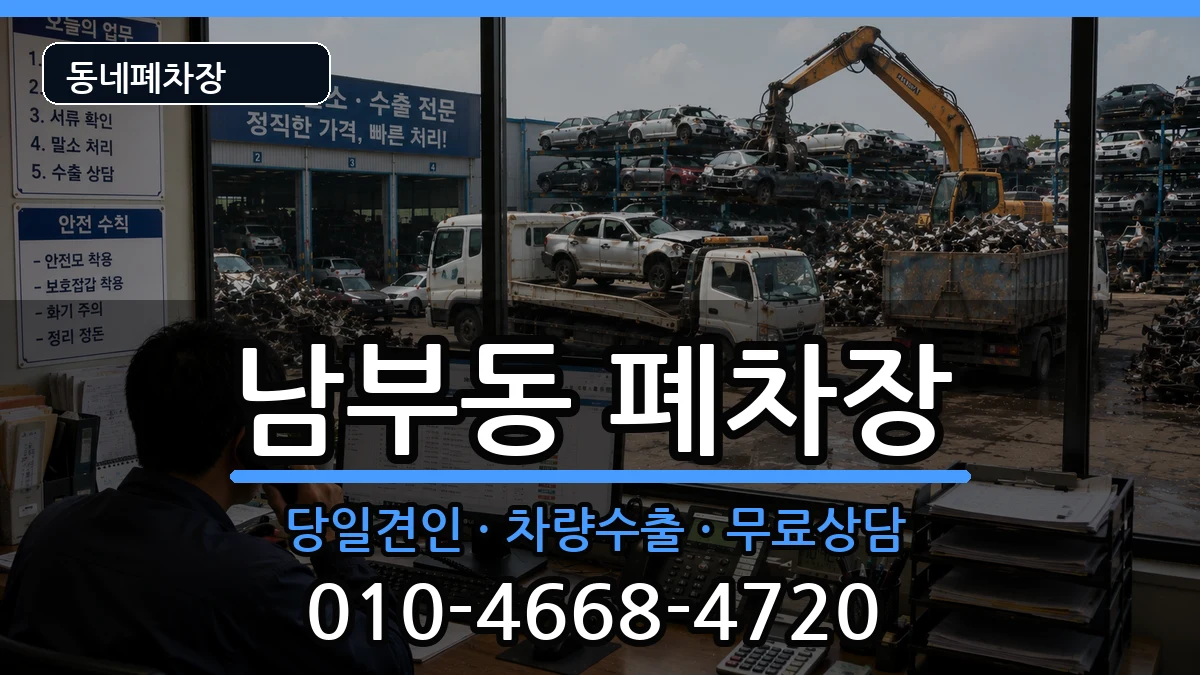 경상북도영천시남부동  폐차 비용형