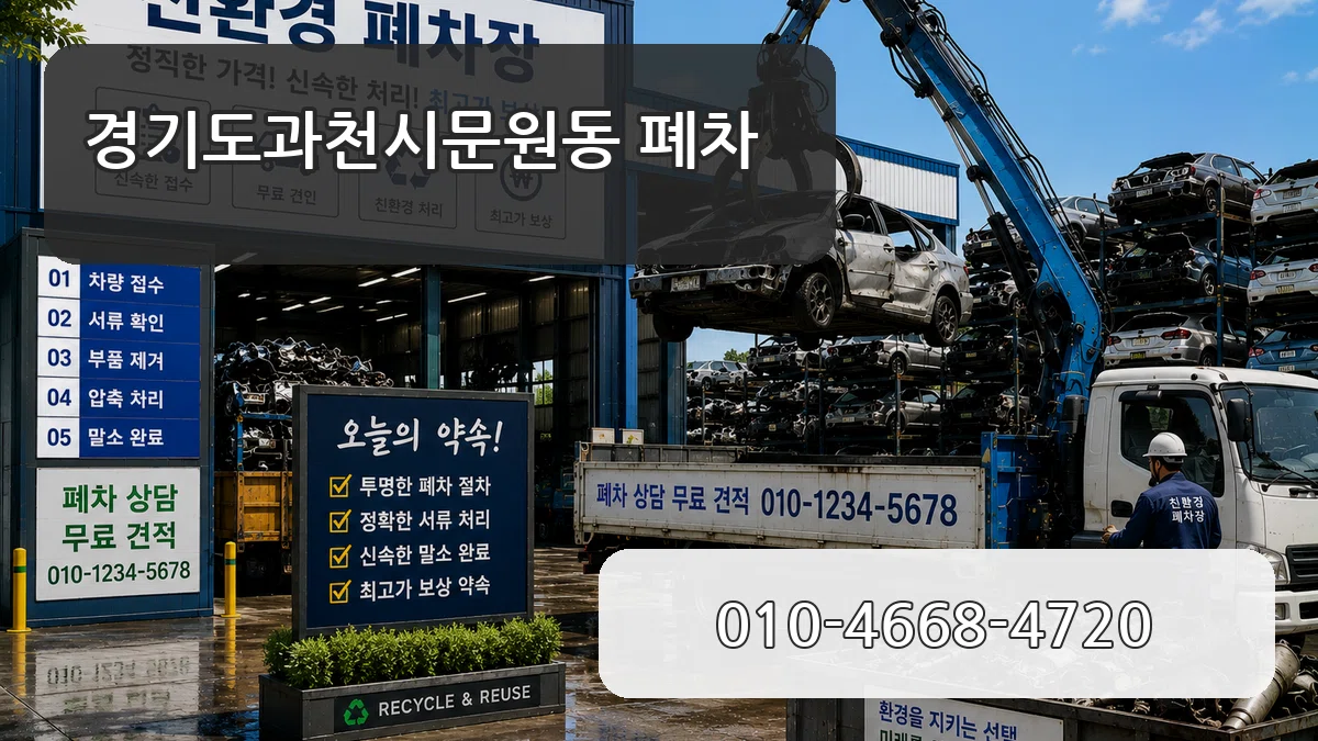 경기도과천시문원동 폐차 경기도과천시문원동 폐차 차량 처리 안내 이미지 2