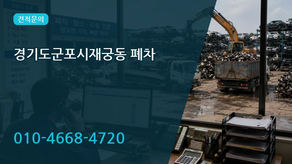 경기도군포시재궁동 폐차 경기도군포시재궁동 폐차 차량 처리 안내 이미지 1