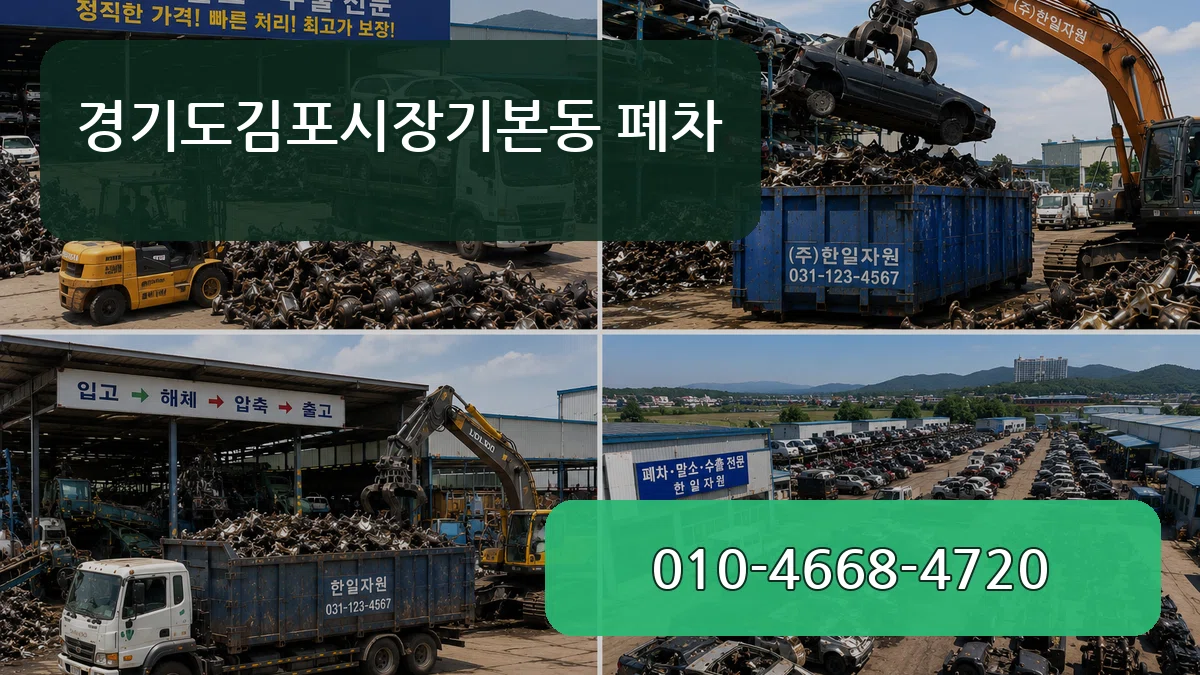 경기도김포시장기본동 폐차 경기도김포시장기본동 폐차 차량 처리 안내 이미지 3