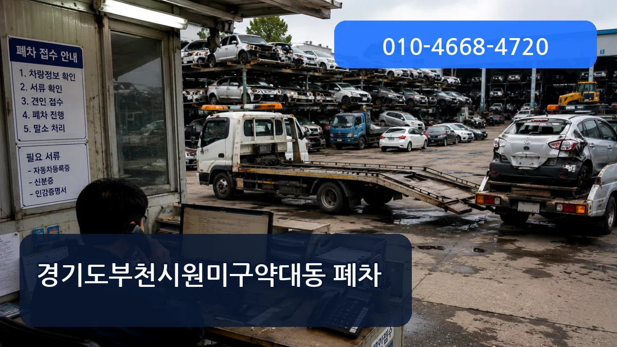 경기도부천시원미구약대동 폐차 경기도부천시원미구약대동 폐차 차량 처리 안내 이미지 1