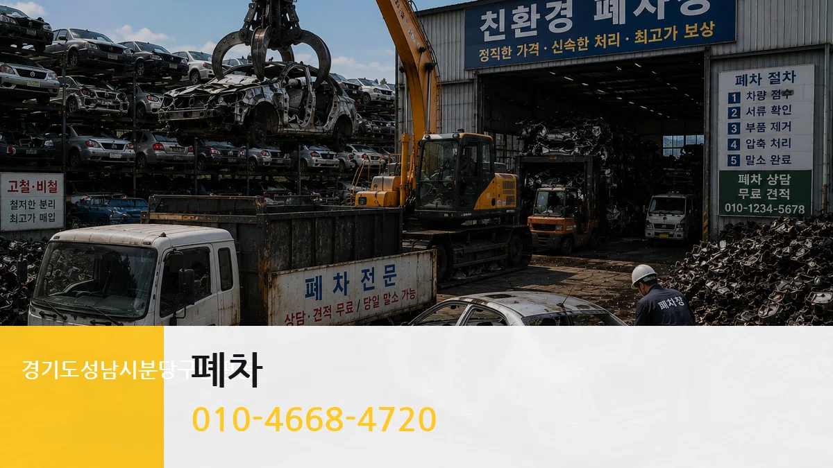 경기도성남시분당구삼평동 폐차 경기도성남시분당구삼평동 폐차 차량 처리 안내 이미지 2