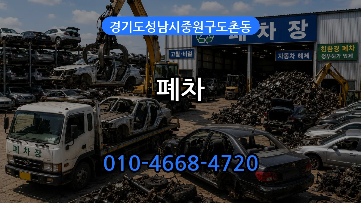 경기도성남시중원구도촌동 폐차 경기도성남시중원구도촌동 폐차 차량 처리 안내 이미지 1