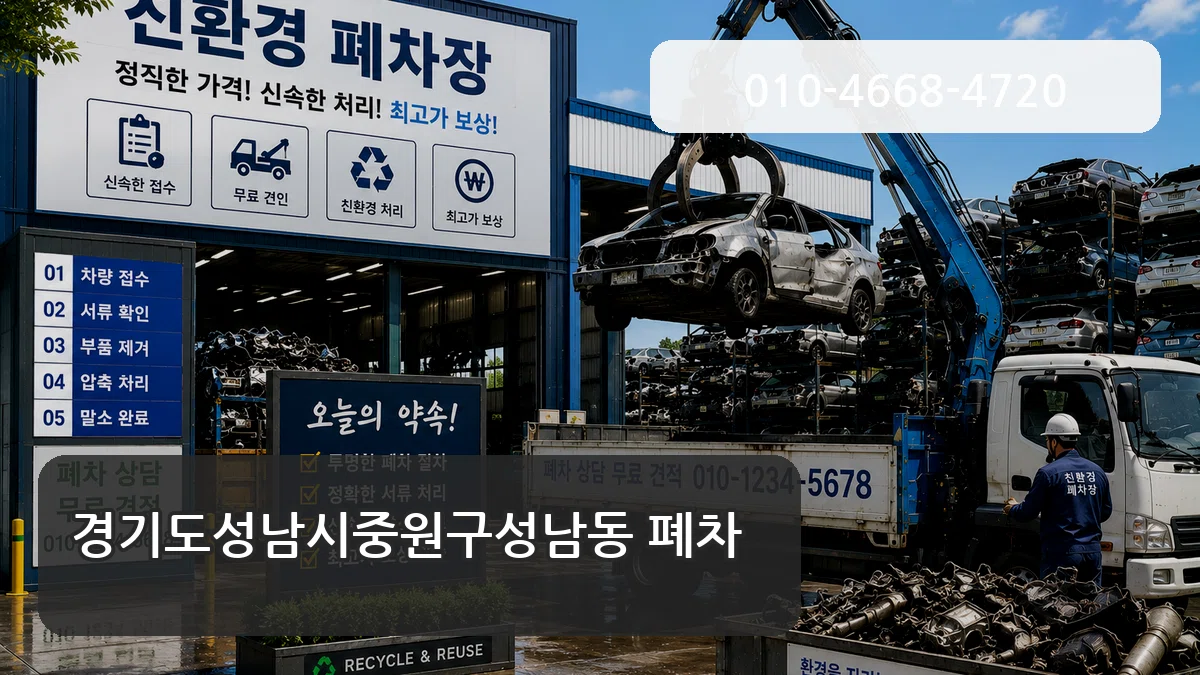 경기도성남시중원구성남동 폐차 경기도성남시중원구성남동 폐차 차량 처리 안내 이미지 2