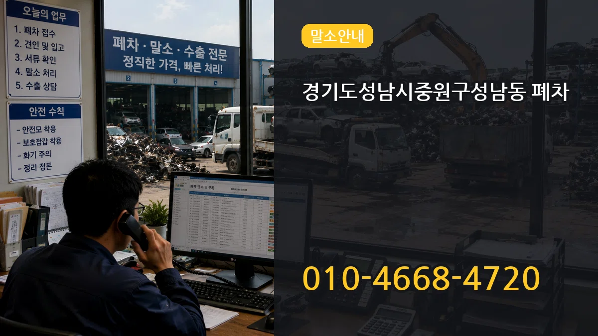 경기도성남시중원구성남동 폐차 경기도성남시중원구성남동 폐차 차량 처리 안내 이미지 3