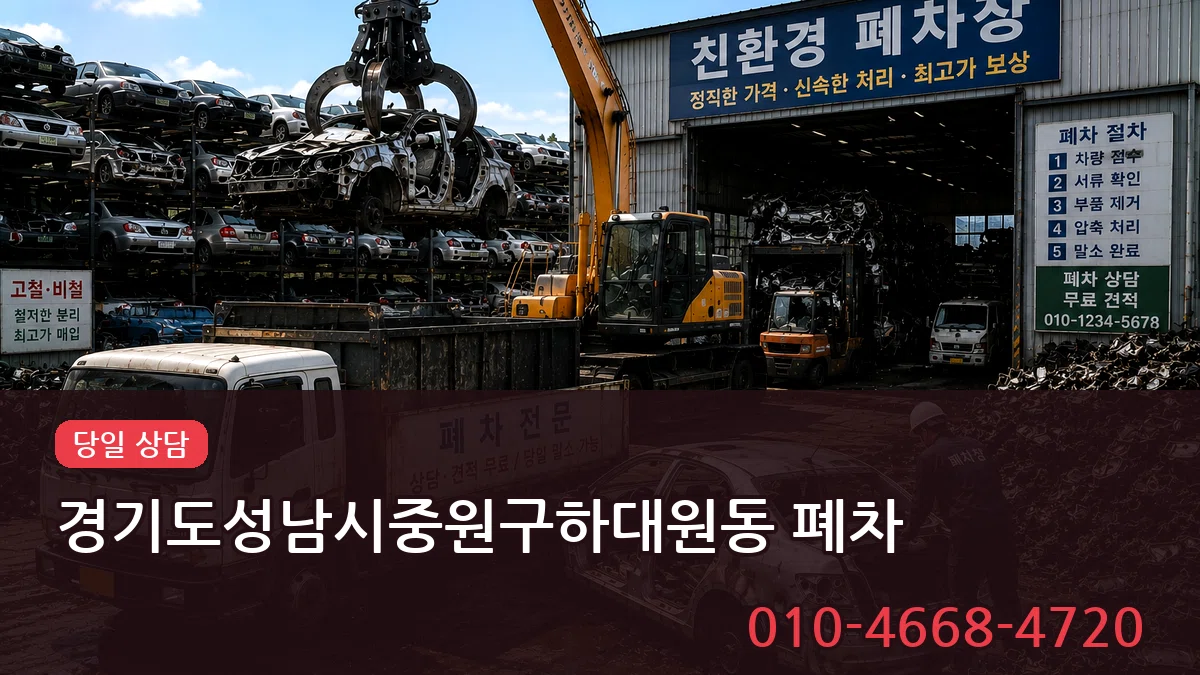 경기도성남시중원구하대원동 폐차 경기도성남시중원구하대원동 폐차 차량 처리 안내 이미지 3