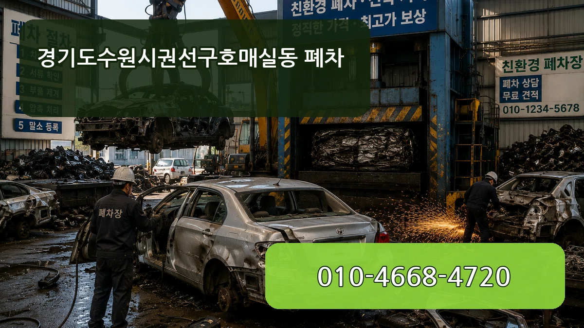 경기도수원시권선구호매실동 폐차 경기도수원시권선구호매실동 폐차 차량 처리 안내 이미지 1