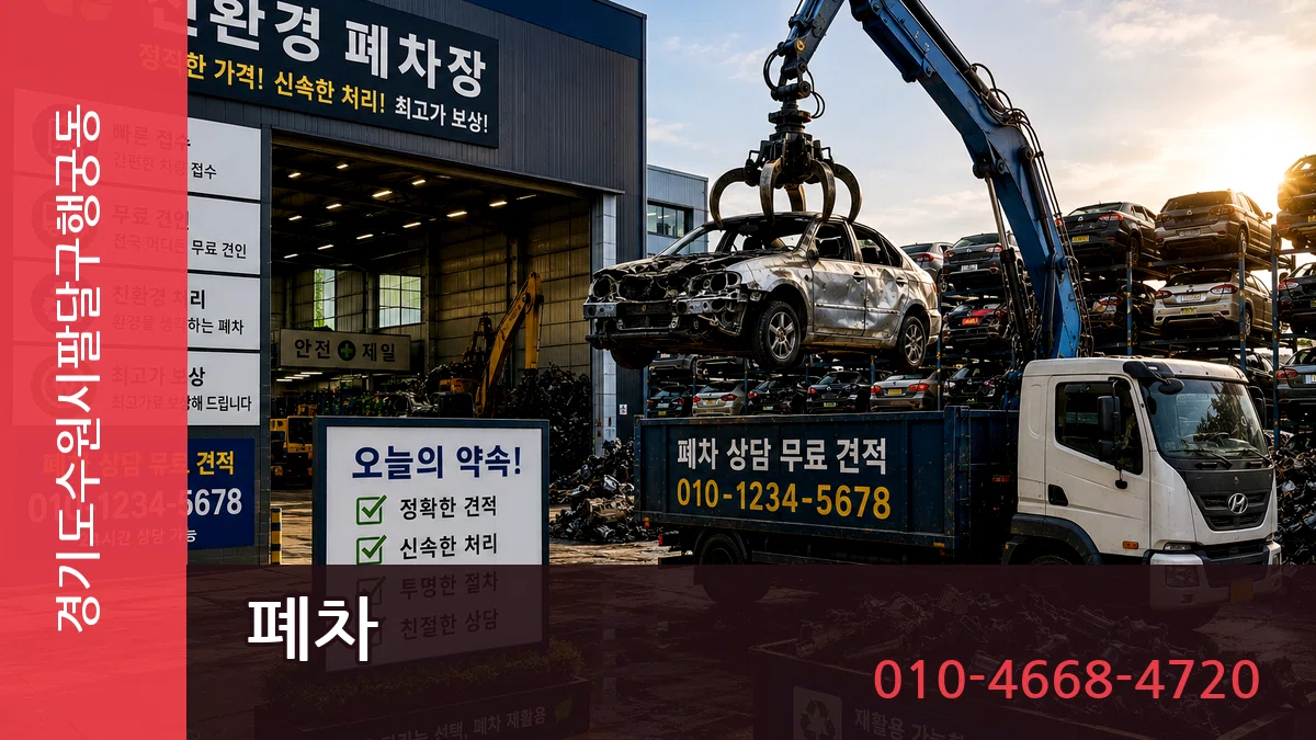 경기도수원시팔달구행궁동 폐차 경기도수원시팔달구행궁동 폐차 차량 처리 안내 이미지 3