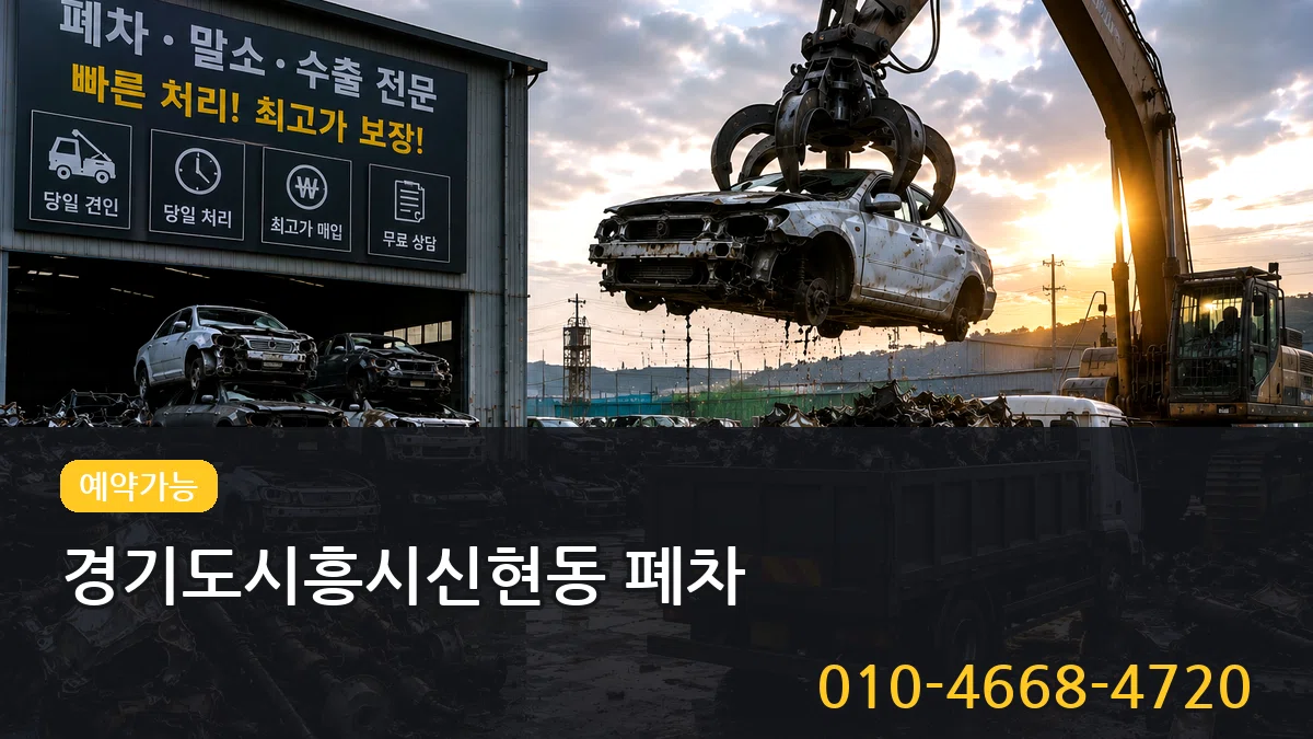 경기도시흥시신현동 폐차 경기도시흥시신현동 폐차 차량 처리 안내 이미지 3