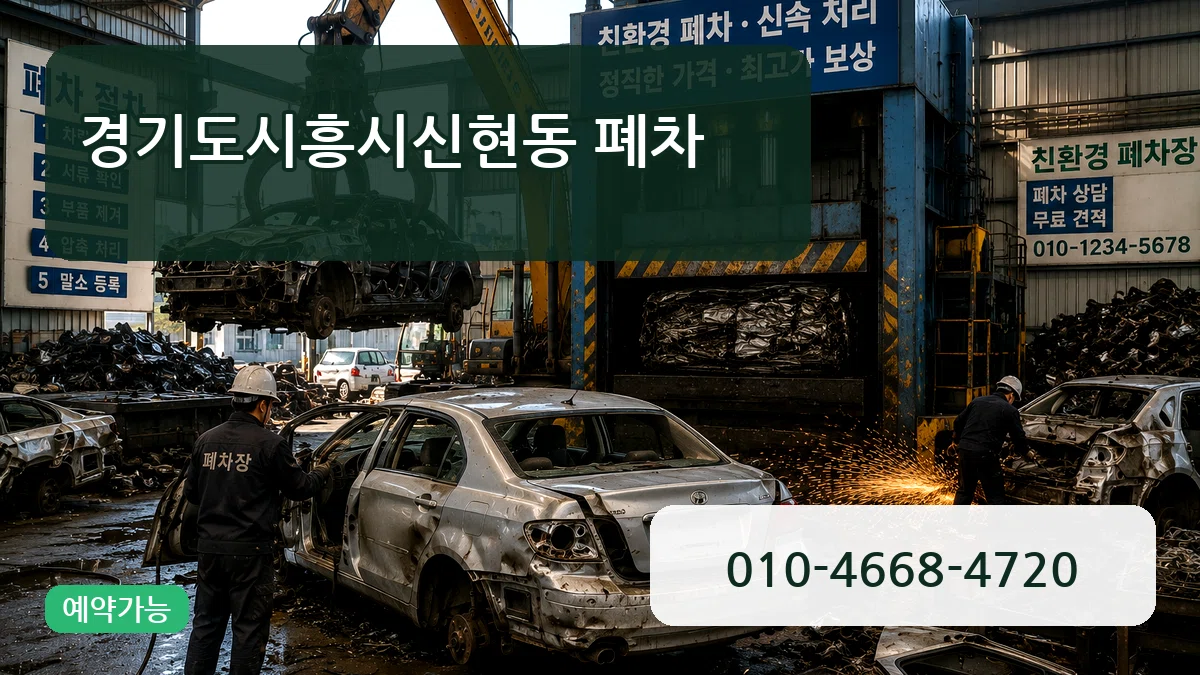 경기도시흥시신현동 폐차 경기도시흥시신현동 폐차 차량 처리 안내 이미지 1