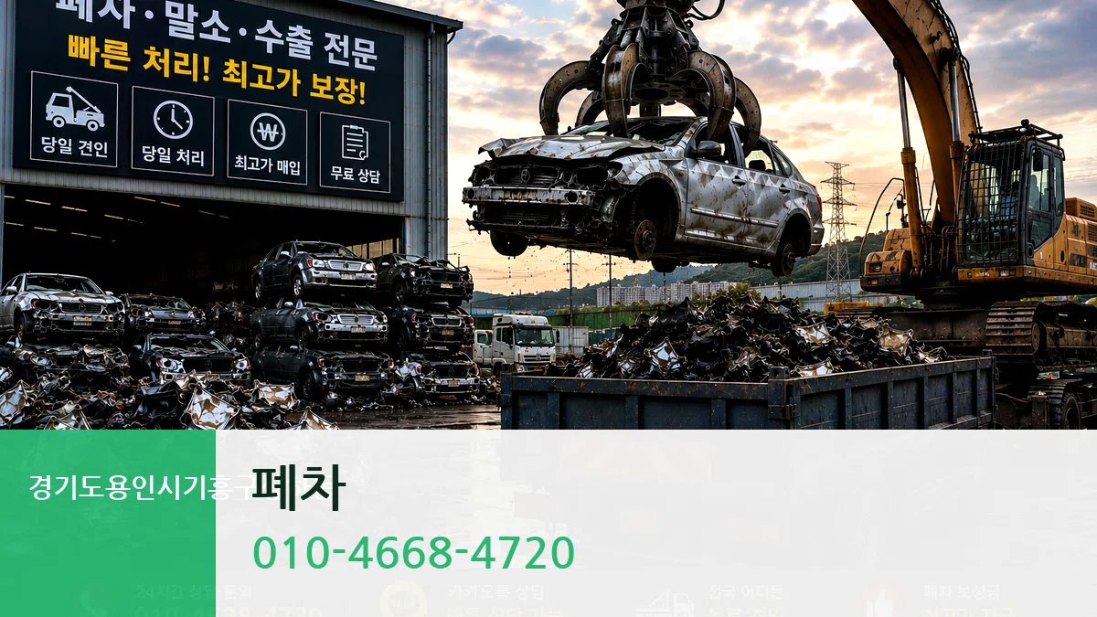 경기도용인시기흥구상하동 폐차 경기도용인시기흥구상하동 폐차 차량 처리 안내 이미지 1