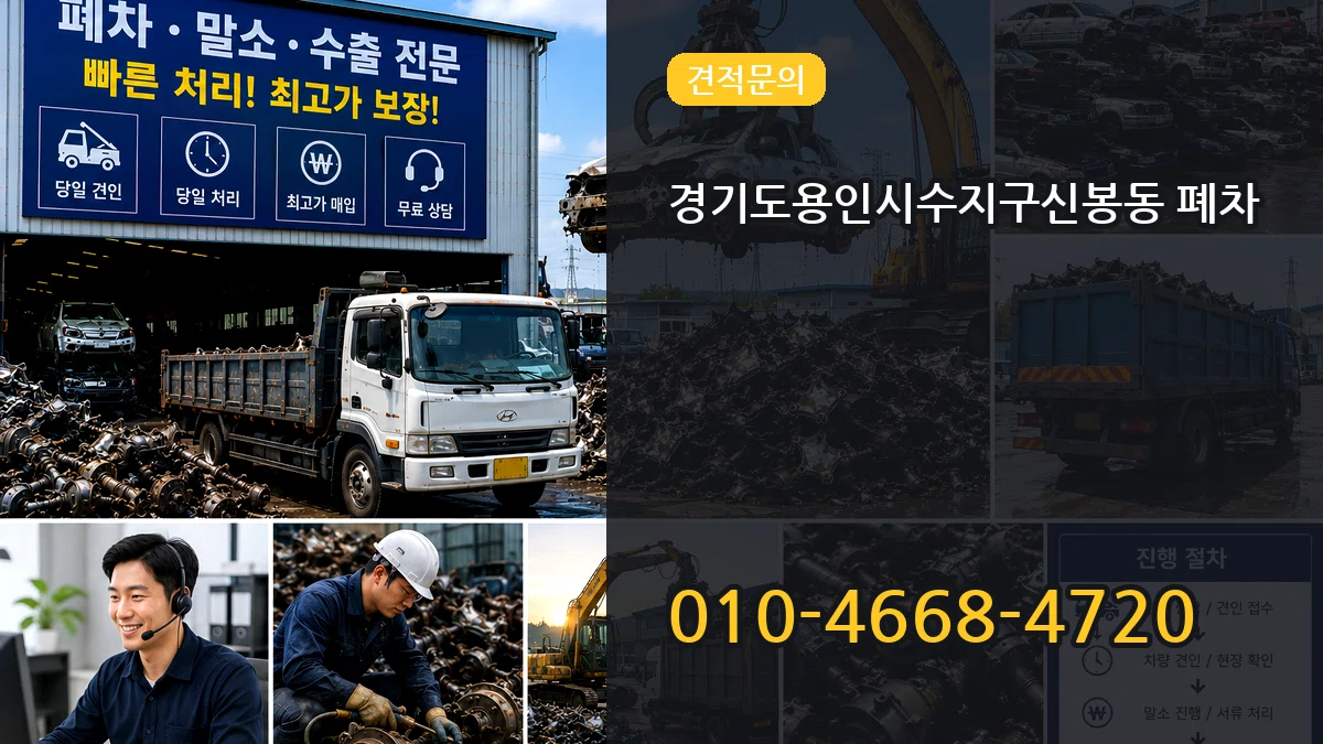 경기도용인시수지구신봉동 폐차 경기도용인시수지구신봉동 폐차 차량 처리 안내 이미지 3