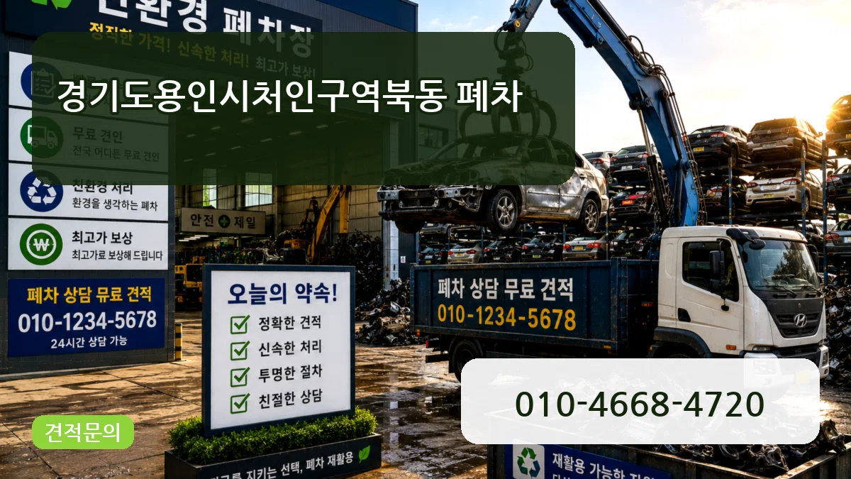 경기도용인시처인구역북동 폐차 경기도용인시처인구역북동 폐차 차량 처리 안내 이미지 1