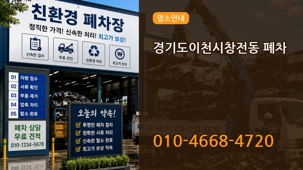 경기도이천시창전동 폐차 경기도이천시창전동 폐차 차량 처리 안내 이미지 2