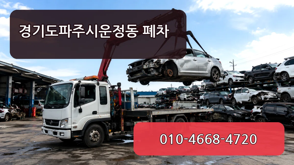 경기도파주시운정동 폐차 경기도파주시운정동 폐차 차량 처리 안내 이미지 1