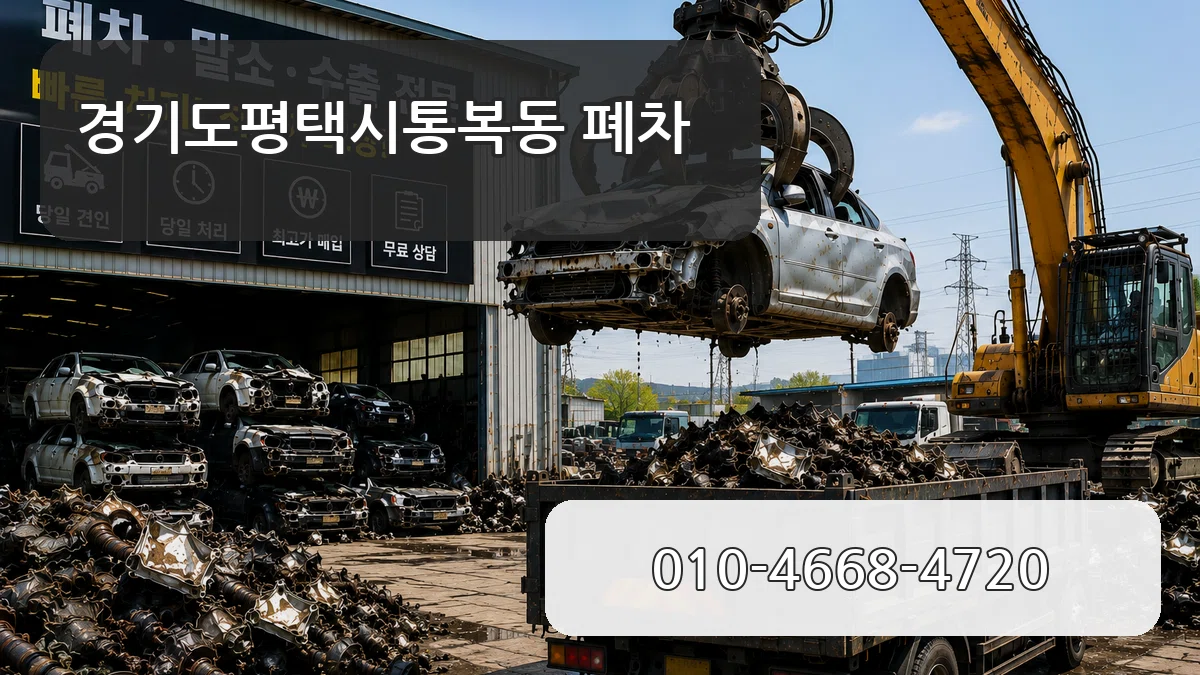 경기도평택시통복동 폐차 경기도평택시통복동 폐차 차량 처리 안내 이미지 3