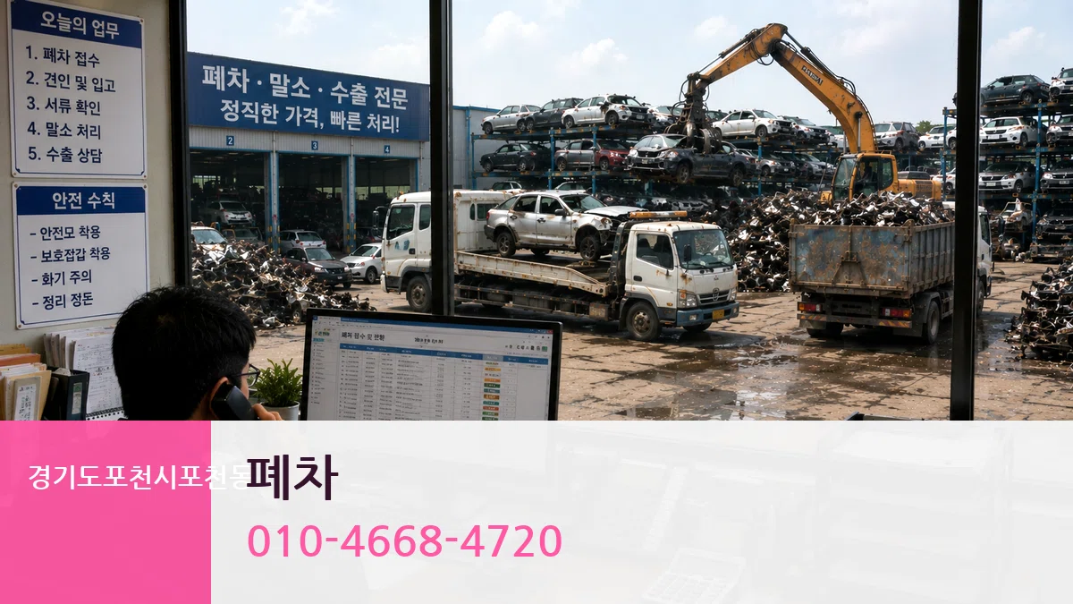 경기도포천시포천동 폐차 경기도포천시포천동 폐차 차량 처리 안내 이미지 1