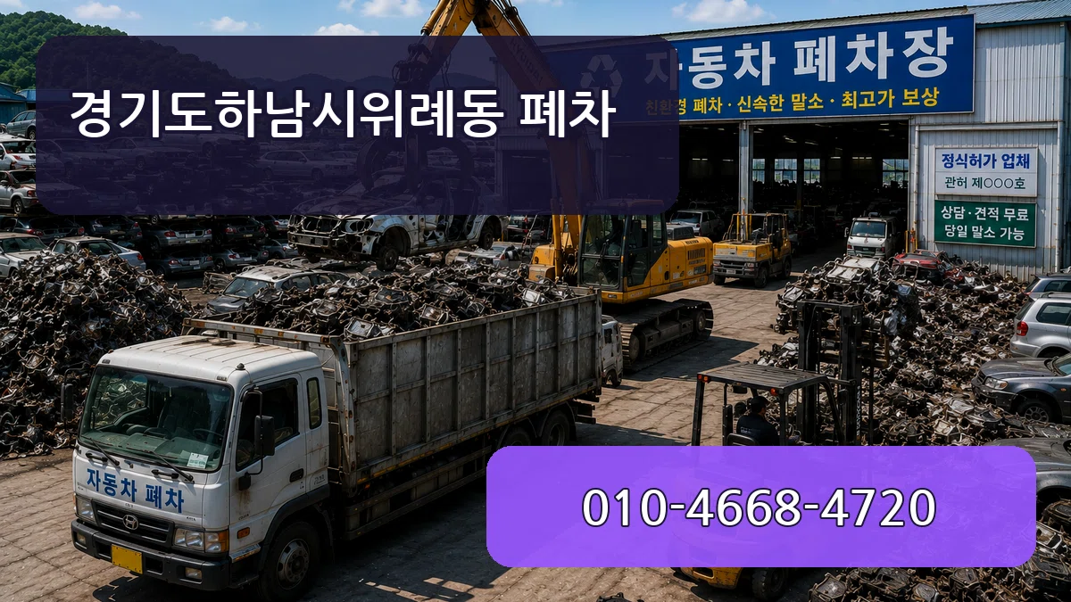 경기도하남시위례동 폐차 경기도하남시위례동 폐차 차량 처리 안내 이미지 1