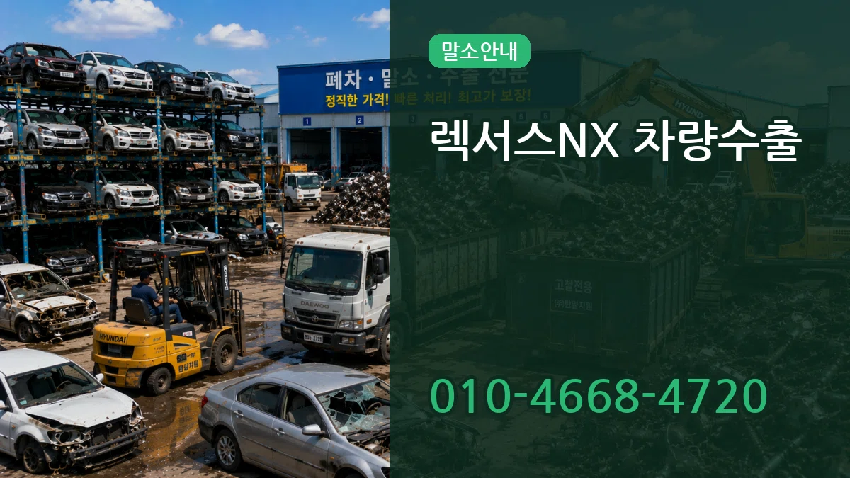 렉서스NX 차량수출 렉서스NX 차량수출 차량 처리 안내 이미지 2